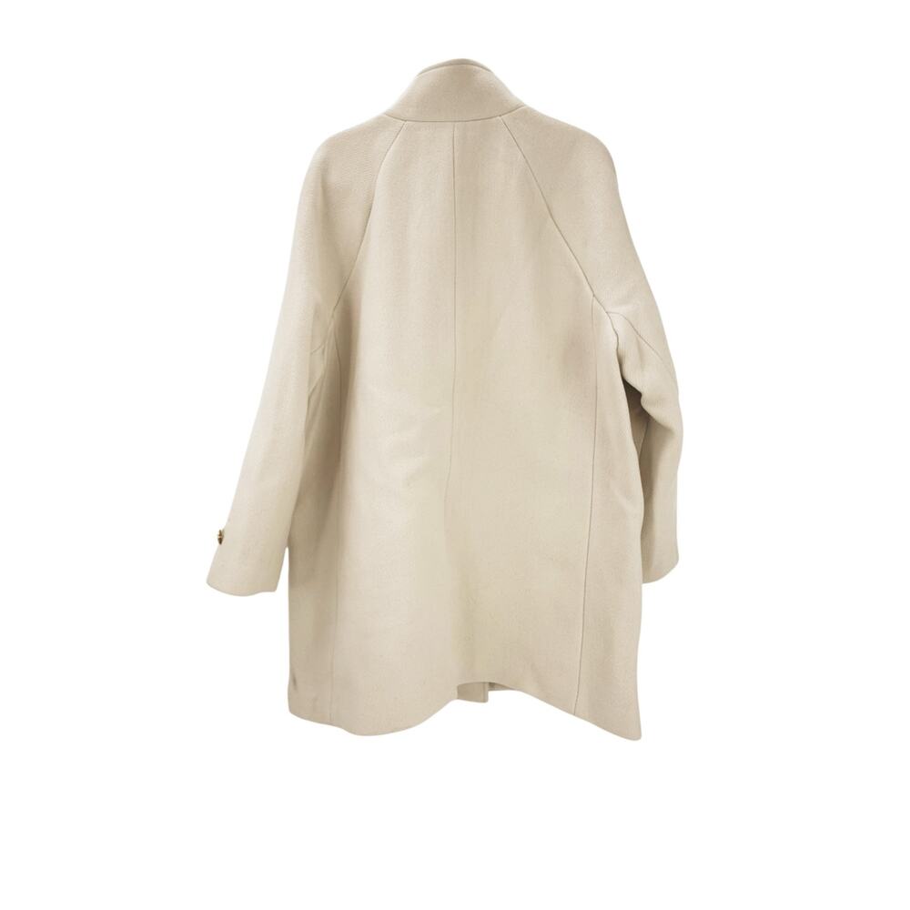 J. Crew Women's Toscana Coat in Italian Stadium-Cloth Wool Blend Natural 12 NWT - Picture 6 of 12